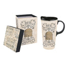 Ceramic Perfect Cup w/Box, 17 oz., Bee Happy,3ctc5851b
