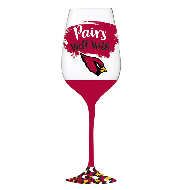 Arizona Cardinals, 17oz Boxed Stemware,3cwg3800