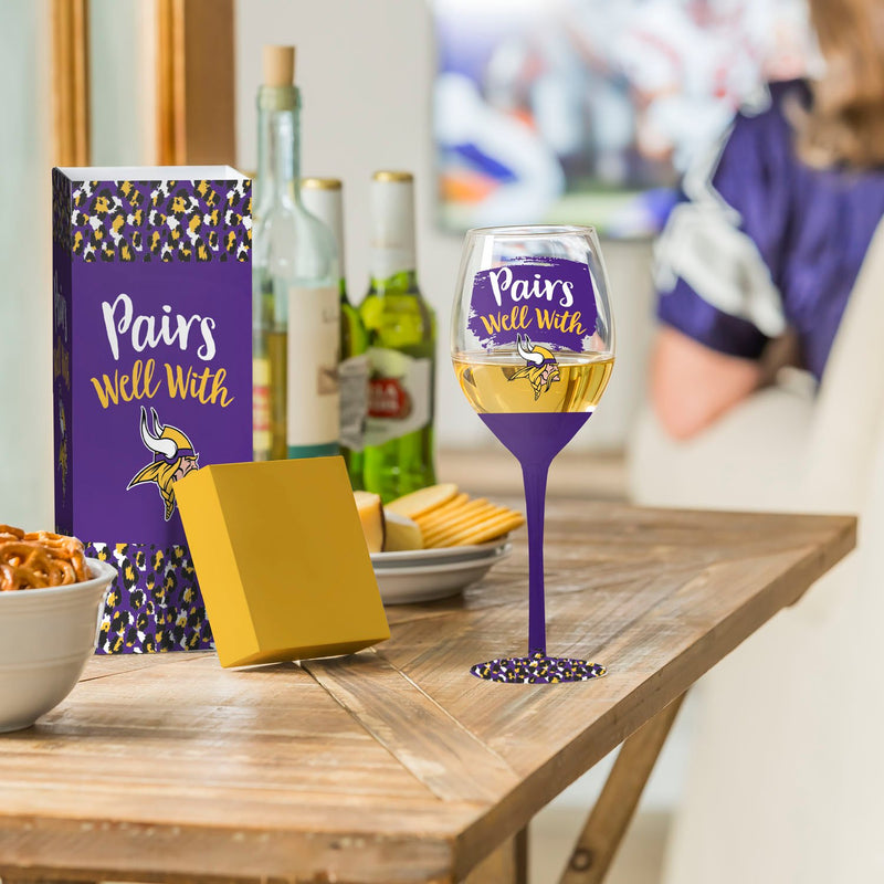 Minnesota Vikings, 17oz Boxed Stemware,3cwg3817