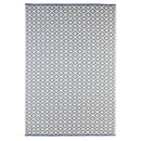 ReversibleWeather-resistant Rug 4'x6' Grey Diamond,3dm013a