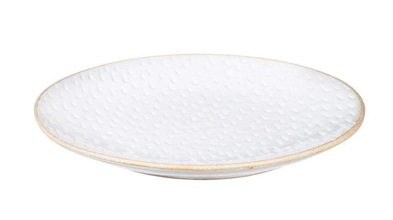 Ceramic Debossed Dinner Plate, Picket Porcelain,3edr001