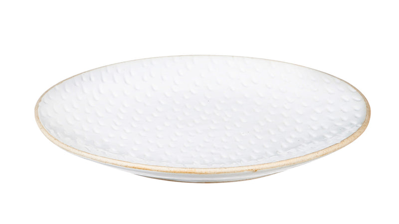 Ceramic Debossed Dinner Plate, Picket Porcelain,3edr001