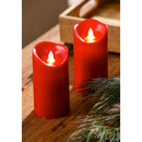 Fresh Apple Ginger Scented LED Wax Pillar candle with moving wick and Timer Function,3led235
