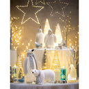 LED Spinning Water Candle with Snowflake Design, 2 Asst,3led271