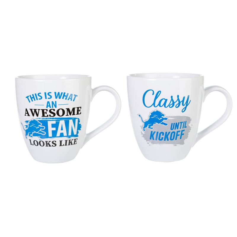 Detroit Lions, Ceramic Cup O'Java 17oz Gift Set,3mcf3810