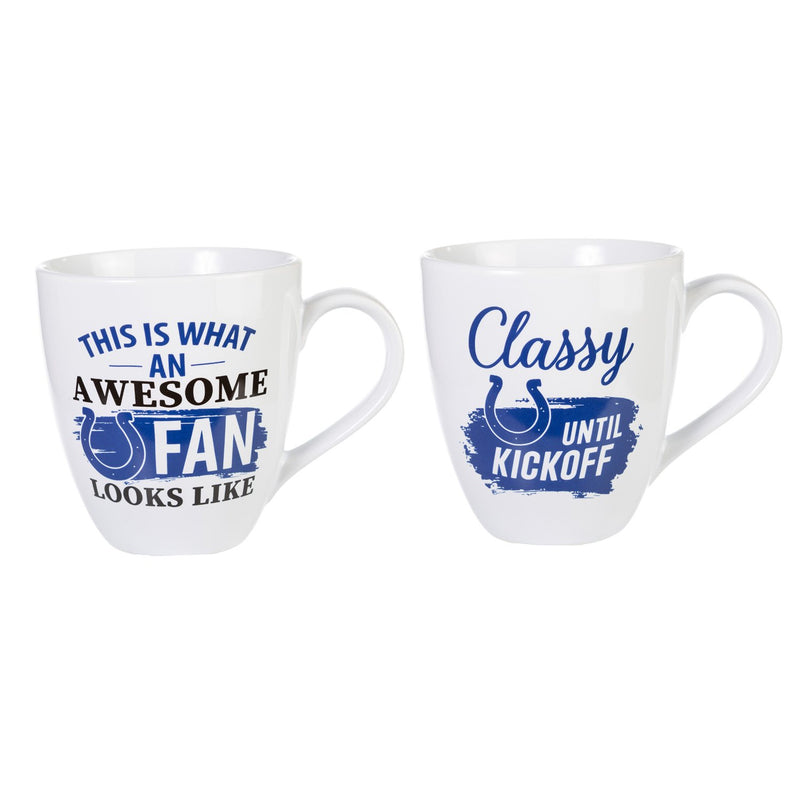 Indianapolis Colts, Ceramic Cup O'Java 17oz Gift Set, 3.74"x3.74"x4.33"inches