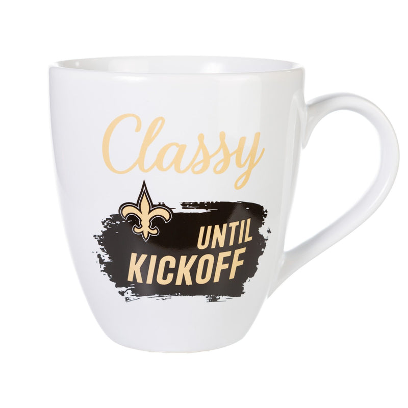 New Orleans Saints, Ceramic Cup O'Java 17oz Gift Set, 3.74"x3.74"x4.33"inches