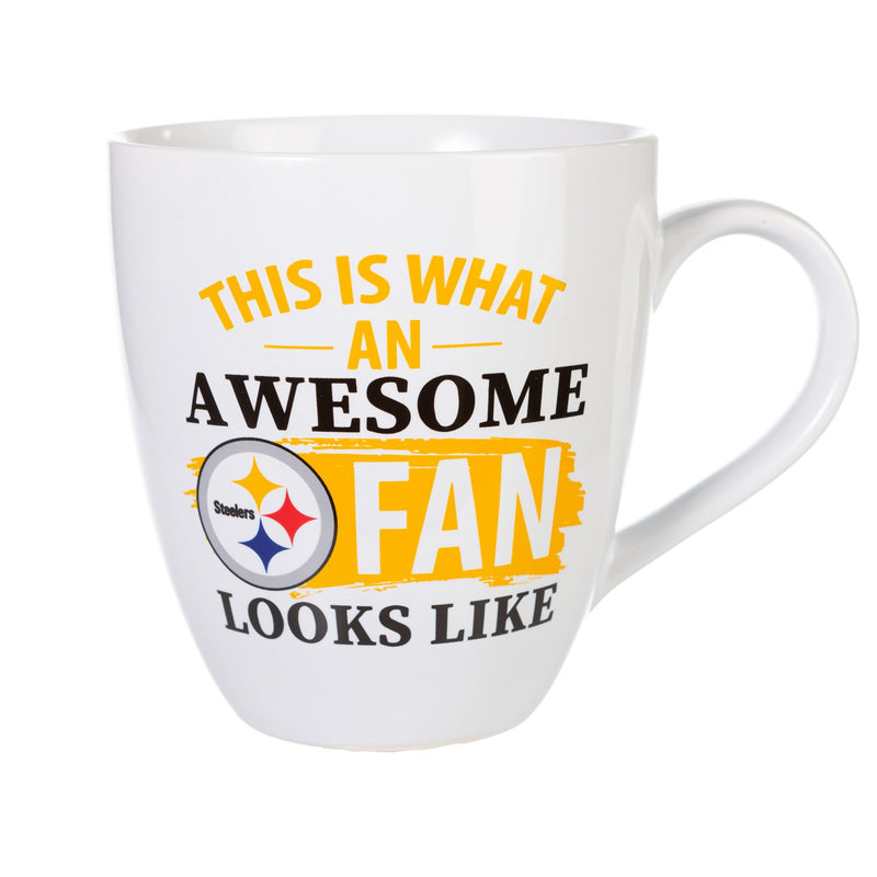 Pittsburgh Steelers, Ceramic Cup O'Java 17oz Gift Set,3mcf3824