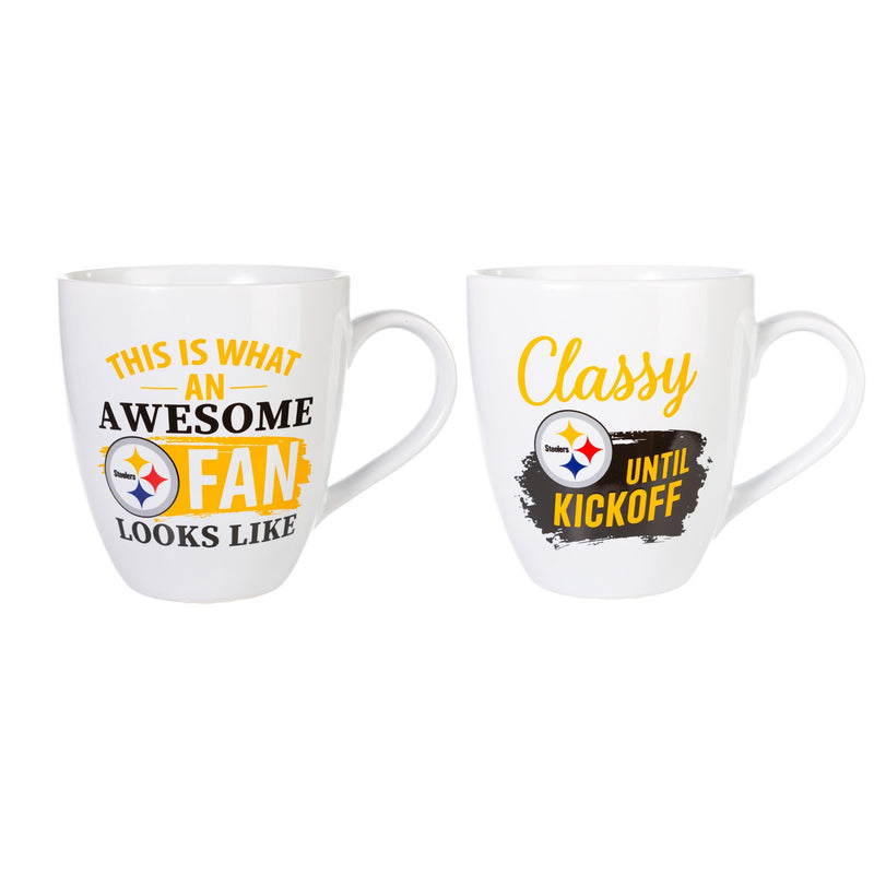 Pittsburgh Steelers, Ceramic Cup O'Java 17oz Gift Set,3mcf3824