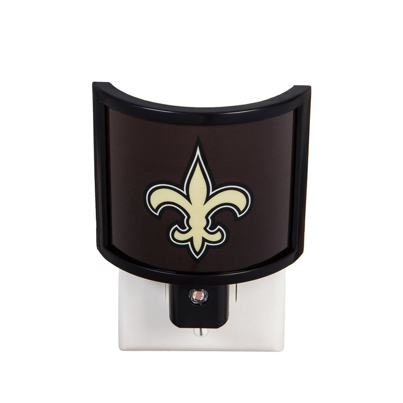 Team Sports America NFL New Orleans Saints Glowing Auto Sensor Night Light - 4" Long x 4" Wide x 2" High
