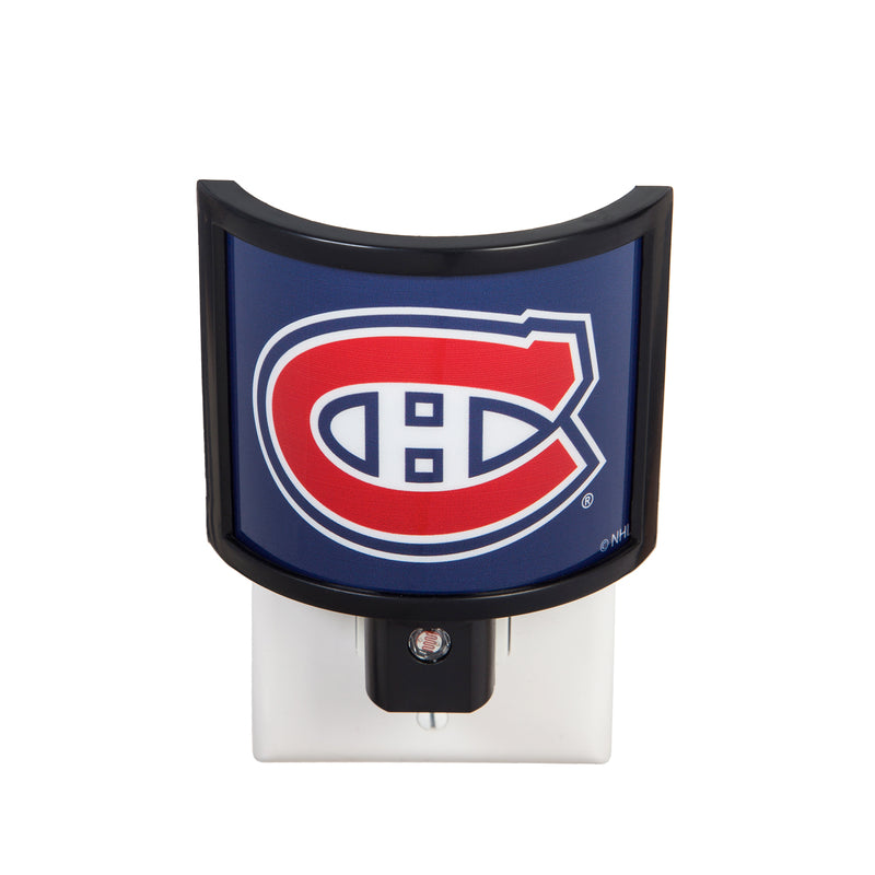 Team Sports America NHL Montreal Canadiens Glowing Auto Sensor Night Light - 4" Long x 4" Wide x 2" High