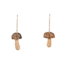 Styrofoam Mushroom Ornament, 2 Asst,3orn020