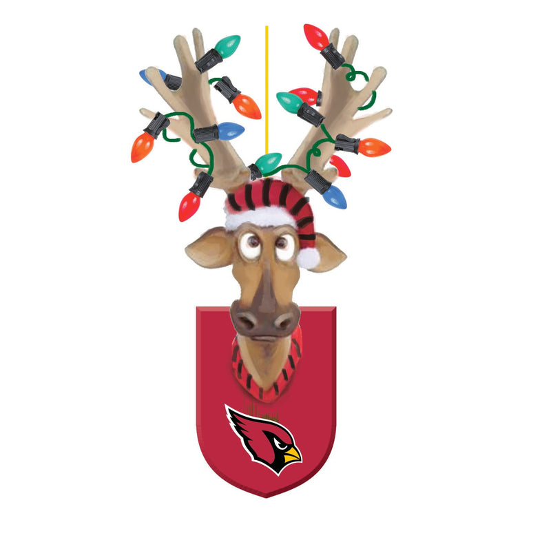 Arizona Cardinals, Resin Reindeer Ornament Officially Licensed Decorative Ornament for Sports Fans