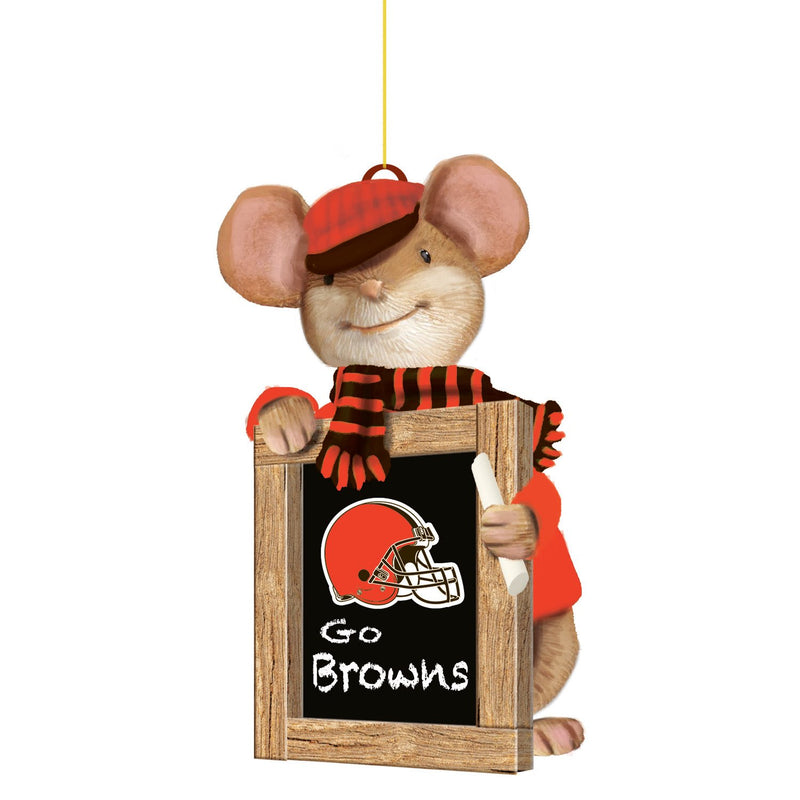Cleveland Browns, Holiday Mouse Ornament Officially Licensed Decorative Ornament for Sports Fans Ornament