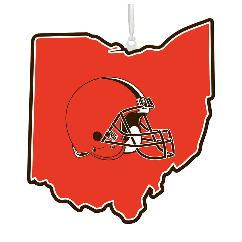 Cleveland Browns, State Ornament,3ot3807state