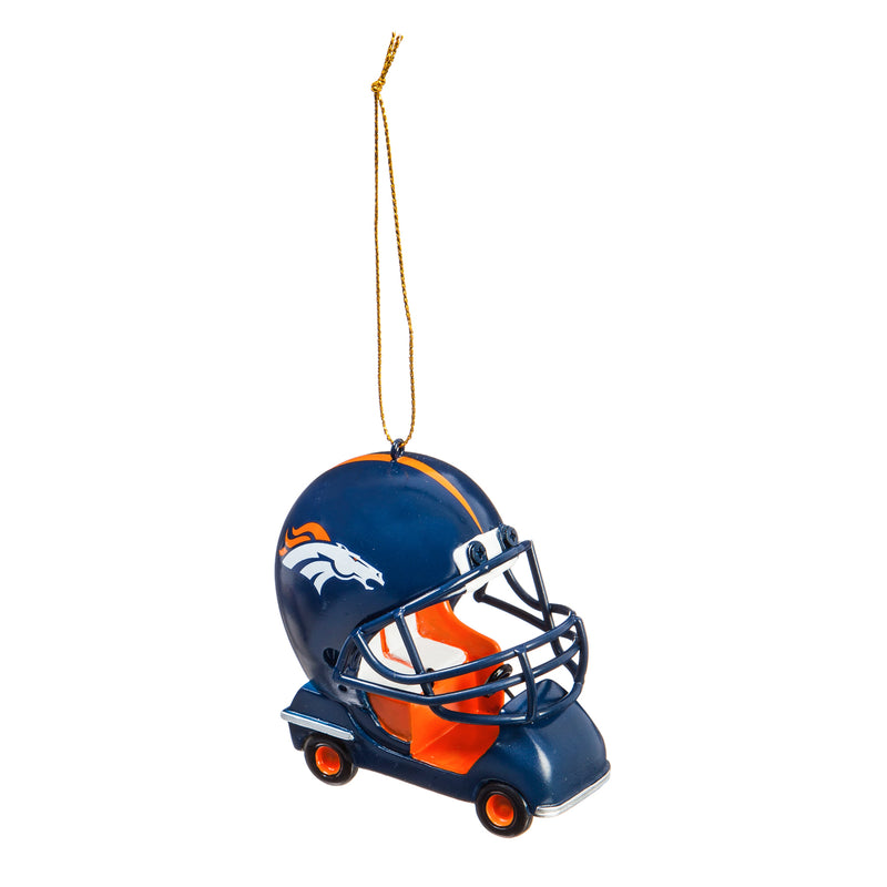 Evergreen Enterprises Denver Broncos, Field Car Ornament, 2.95'' x 2.17 '' x 2.95'' inches