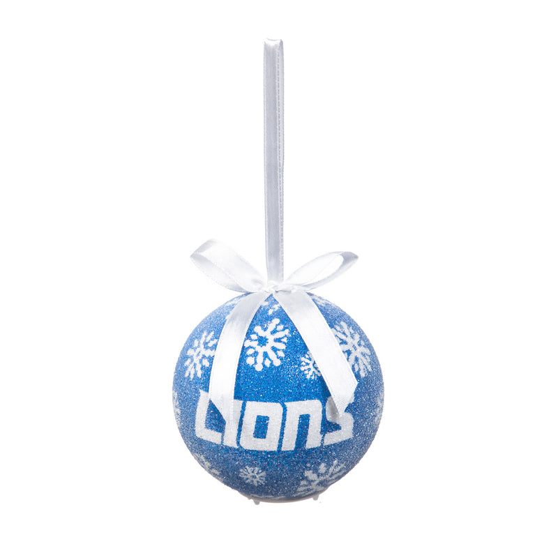Team Sports America LED Boxed Ornament Set of 6, Detroit Lions Christmas and Decor for NFL Sports Fans