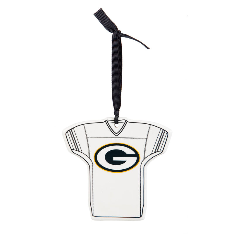 Team Sports America Green Bay Packers Personalizable Jersey Ornament with Team Color Markers