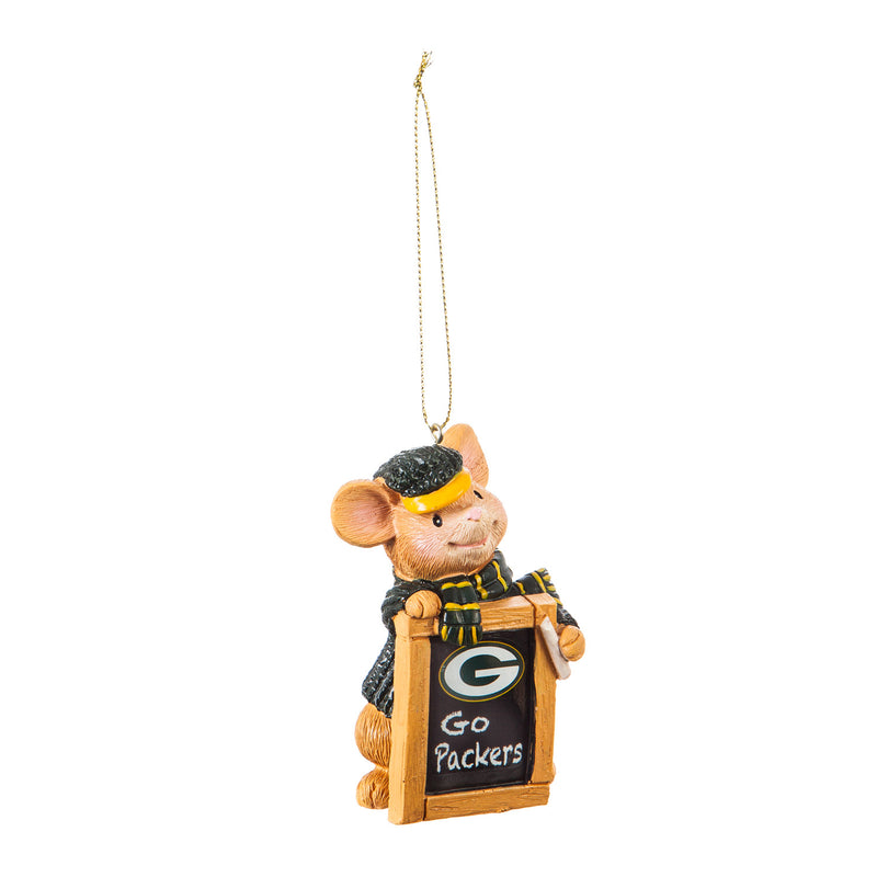 Green Bay Packers, Holiday Mouse Ornament Officially Licensed Decorative Ornament for Sports Fans Ornament
