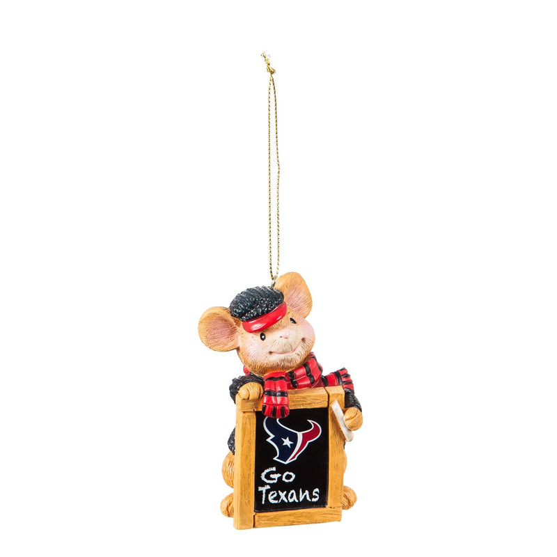 Houston Texans, Holiday Mouse Ornament Officially Licensed Decorative Ornament for Sports Fans Ornament