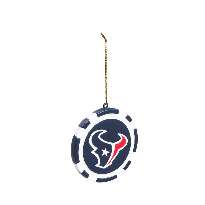 Evergreen Enterprises NFL Houston Texans Game Chip DesignOrnament, Team Colors, One Size