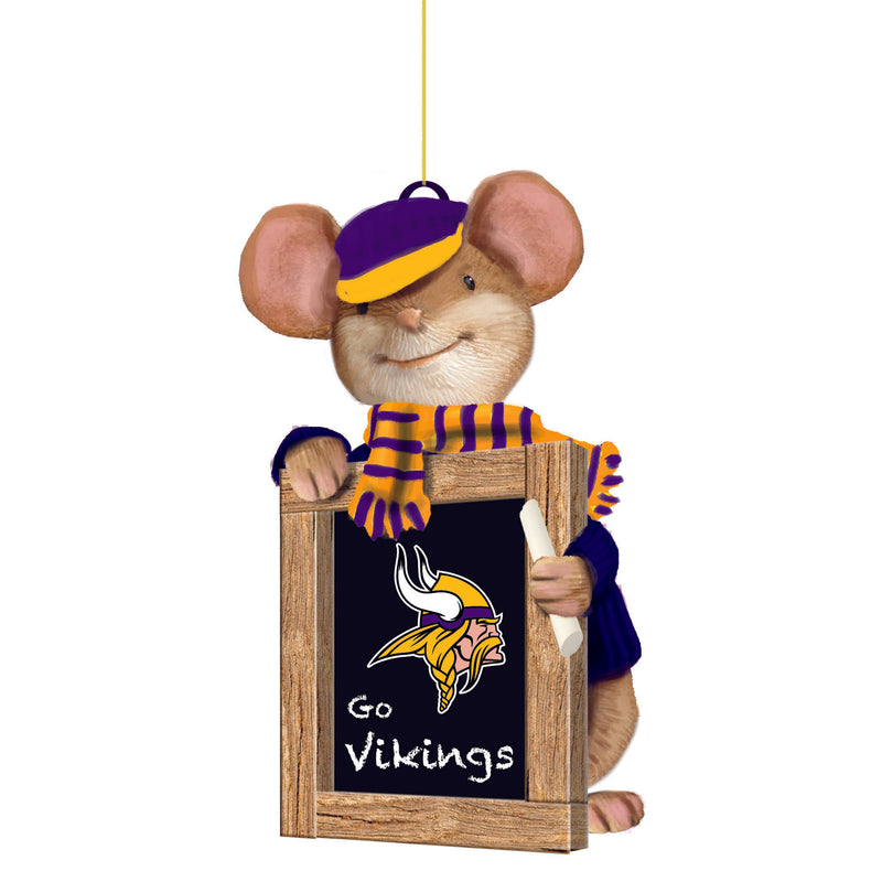 Minnesota Vikings, Holiday Mouse Ornament Officially Licensed Decorative Ornament for Sports Fans Ornament