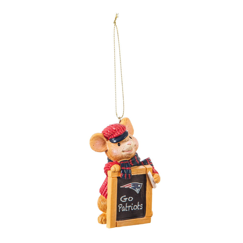 New England Patriots, Holiday Mouse Ornament Officially Licensed Decorative Ornament for Sports Fans Ornament