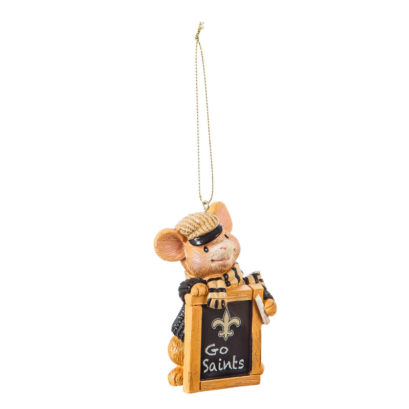 New Orleans Saints, Holiday Mouse Ornament,3ot3819mou