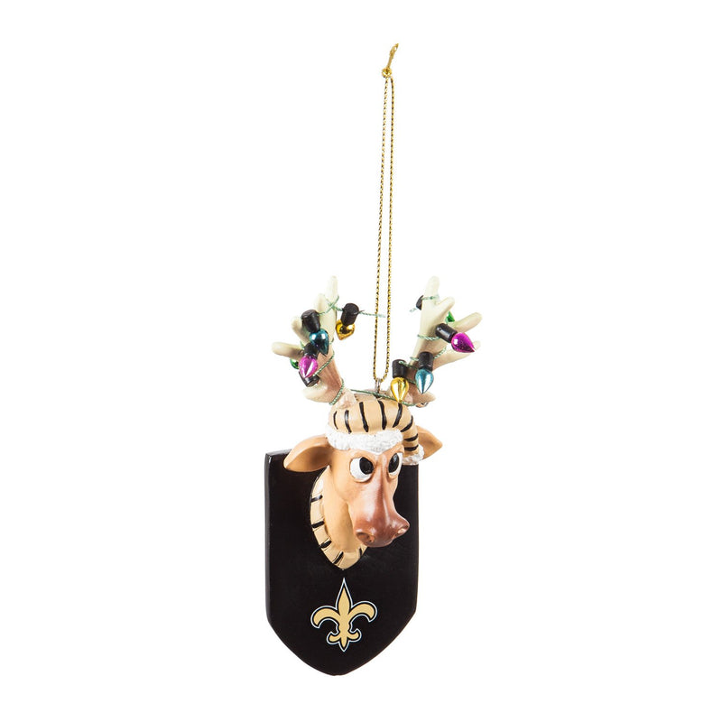 New Orleans Saints, Resin Reindeer Ornament Officially Licensed Decorative Ornament for Sports Fans