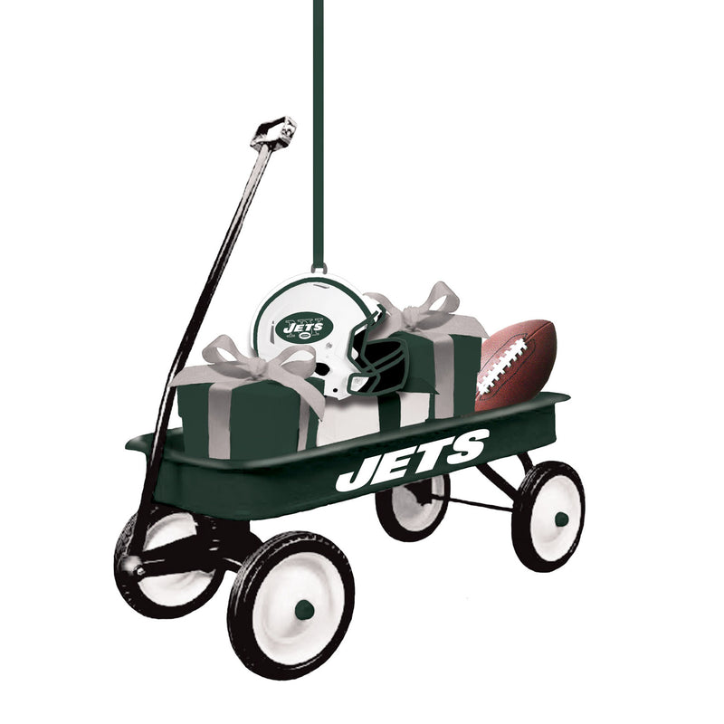 Team Sports America New York Jets NFL Wagon Ornament Christmas and Decor for Football Fans