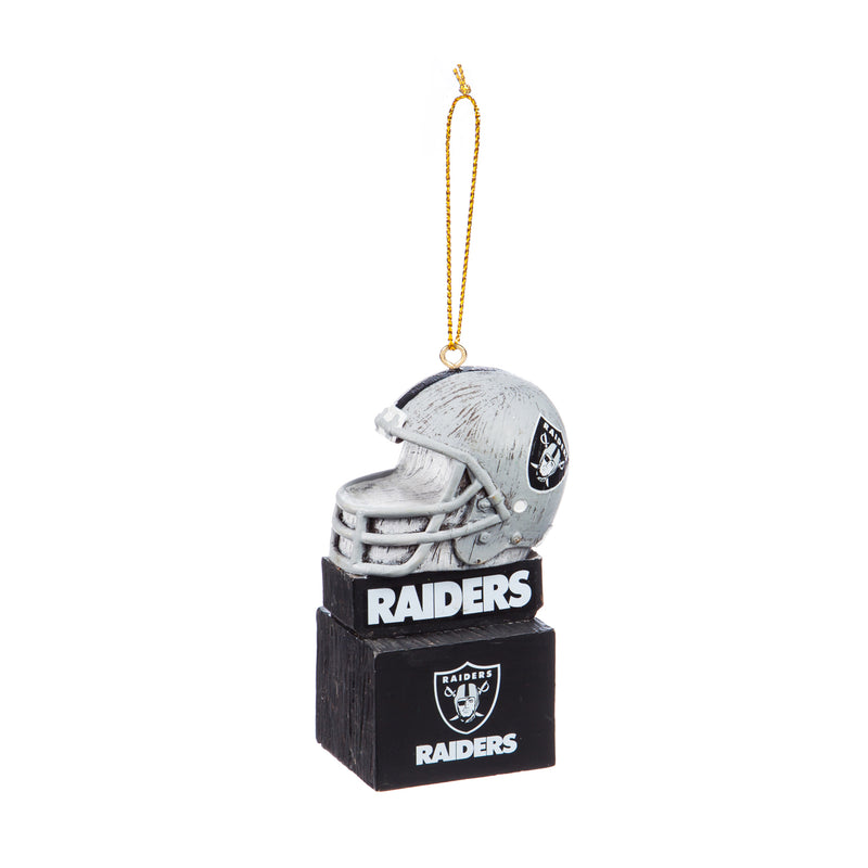 Team Sports America Mascot Ornament,  Oakland Raiders, 1.5'' x 3.5 '' x 1.6'' inches