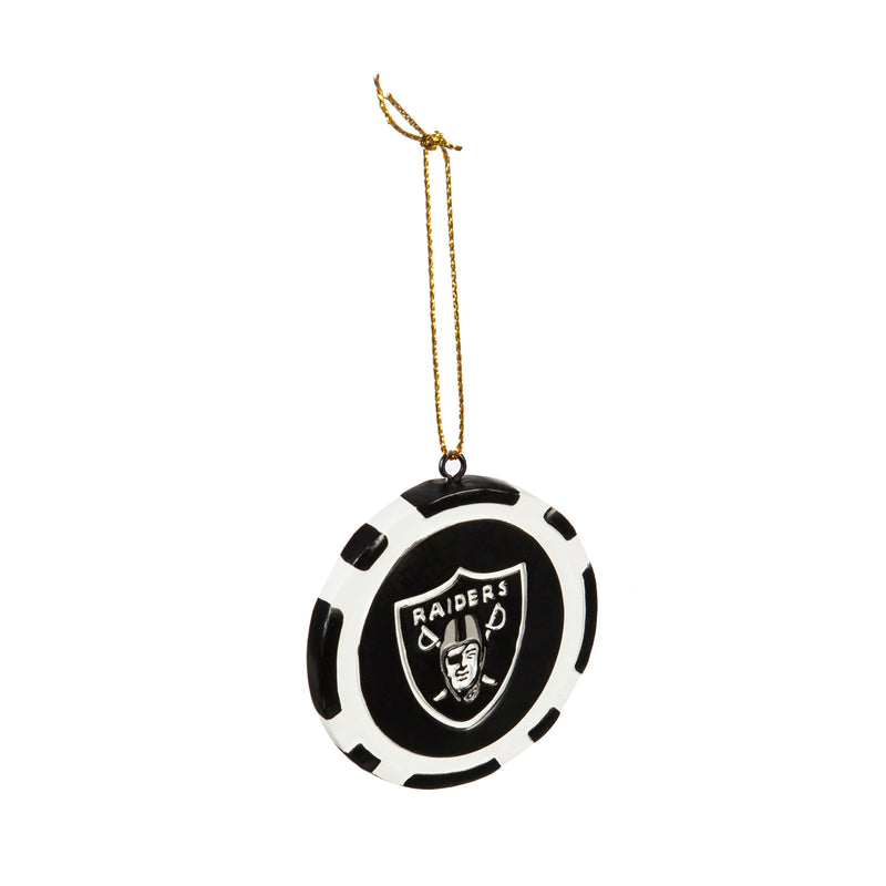 Game Chip Ornament, Oakland Raiders,3ot3822pc