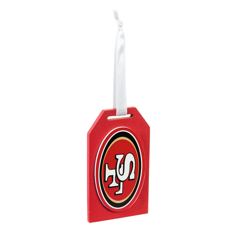 Team Sports America San Francisco 49ers Team Logo Gift Tag Ornament