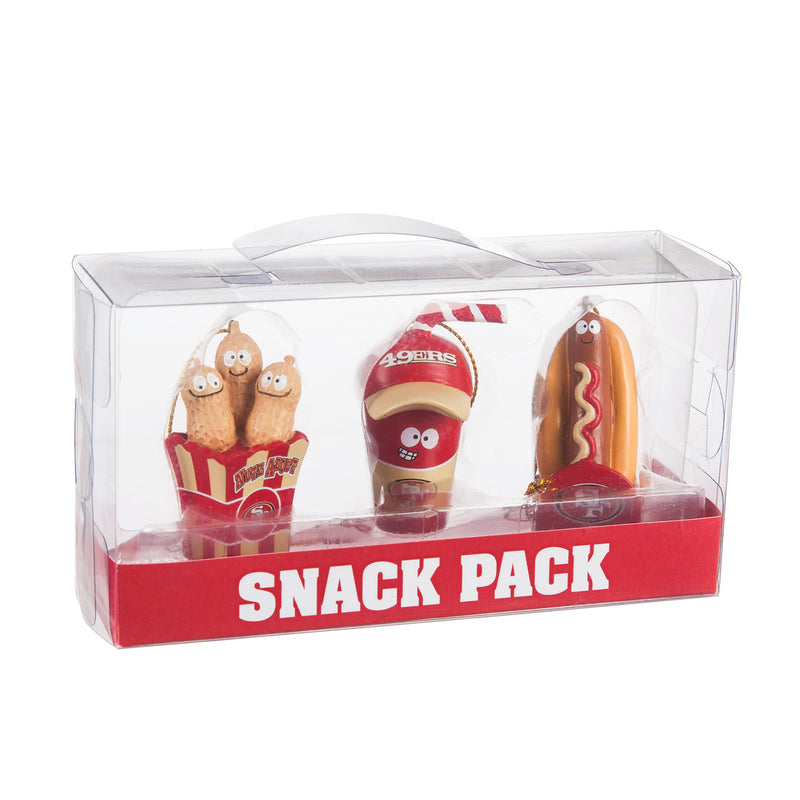 Evergreen San Francisco 49ers, Snack Pack, 1.25'' x 1.5 '' x 2.25'' inches