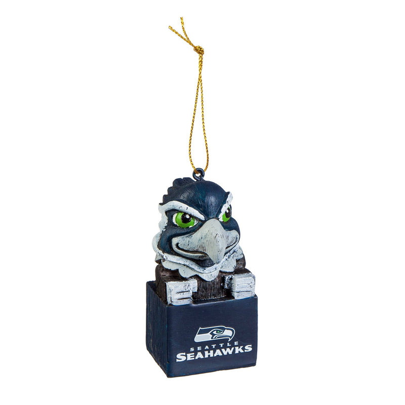 Team Sports America 3OT3827MAS Seattle Seahawks Mascot Ornament
