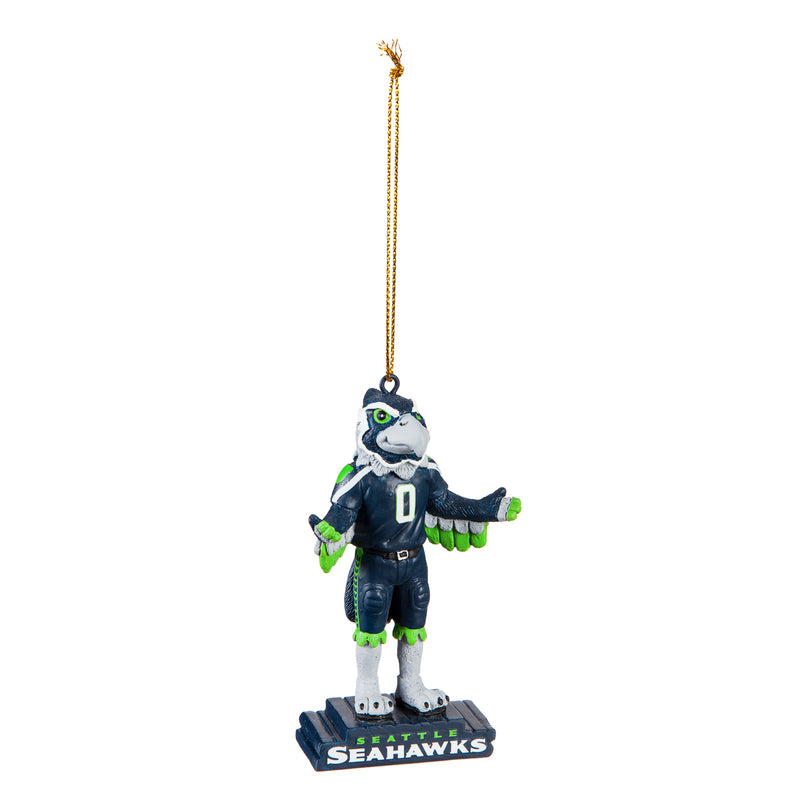 Seattle Seahawks, Mascot Statue Ornament Officially Licensed Decorative Ornament for Sports Fans