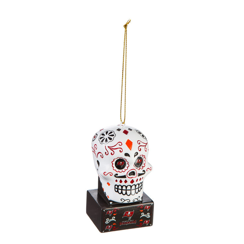 Tampa Bay Buccaneers, Sugar Skull Orn,3ot3829sk