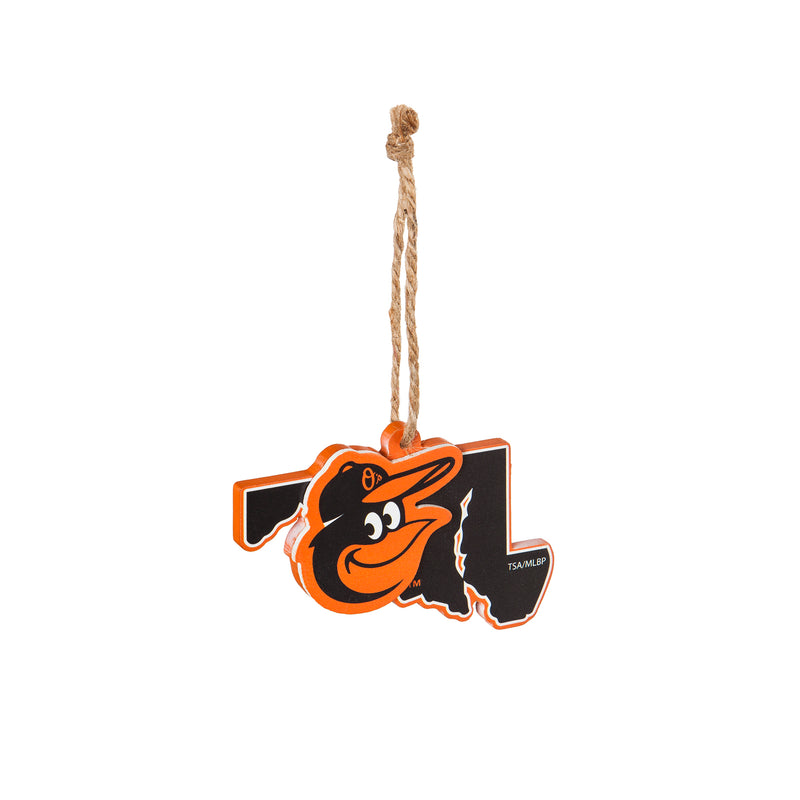 Baltimore Orioles, State Ornament,3ot4202state