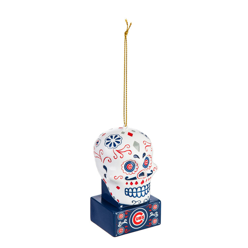 Chicago Cubs, Sugar Skull Orn,3ot4204sk