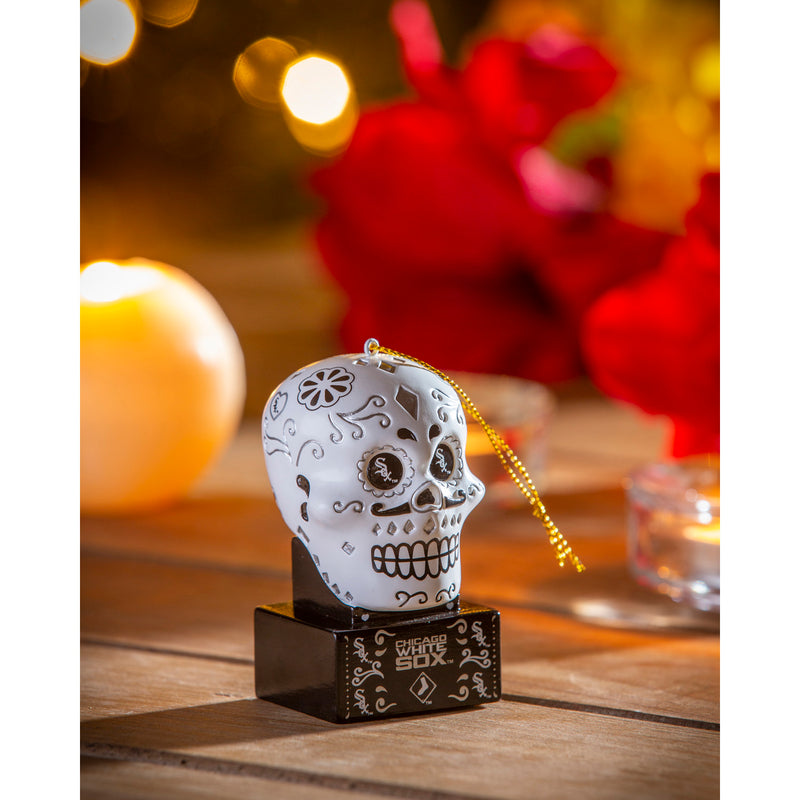 Chicago White Sox, Sugar Skull Orn,3ot4205sk