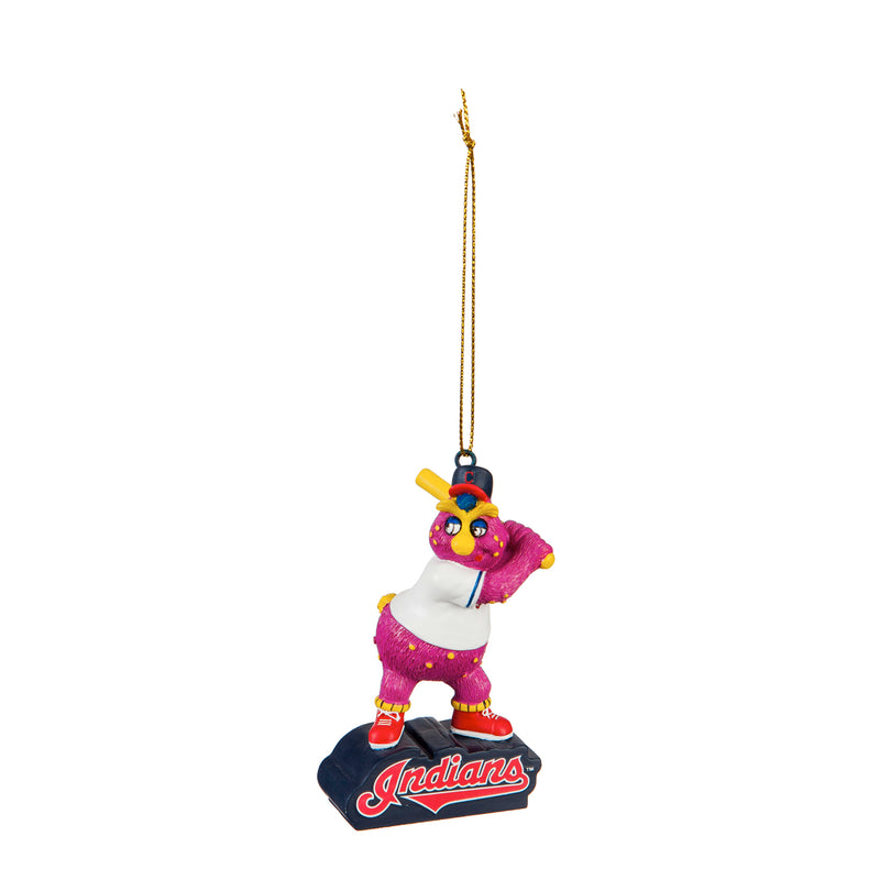 Evergreen Cleveland Indians, Mascot Statue Orn, 2.56'' x 1.38 '' x 3.5'' inches