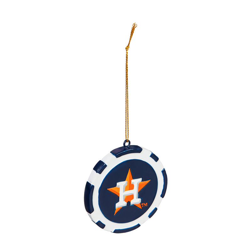 Evergreen MLB Houston Astros Game Chip DesignOrnament, Team Colors, One Size