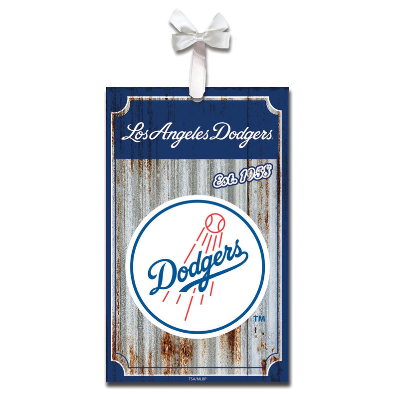 Los Angeles Dodgers, Metal Corrugate Ornament,3ot4213mc