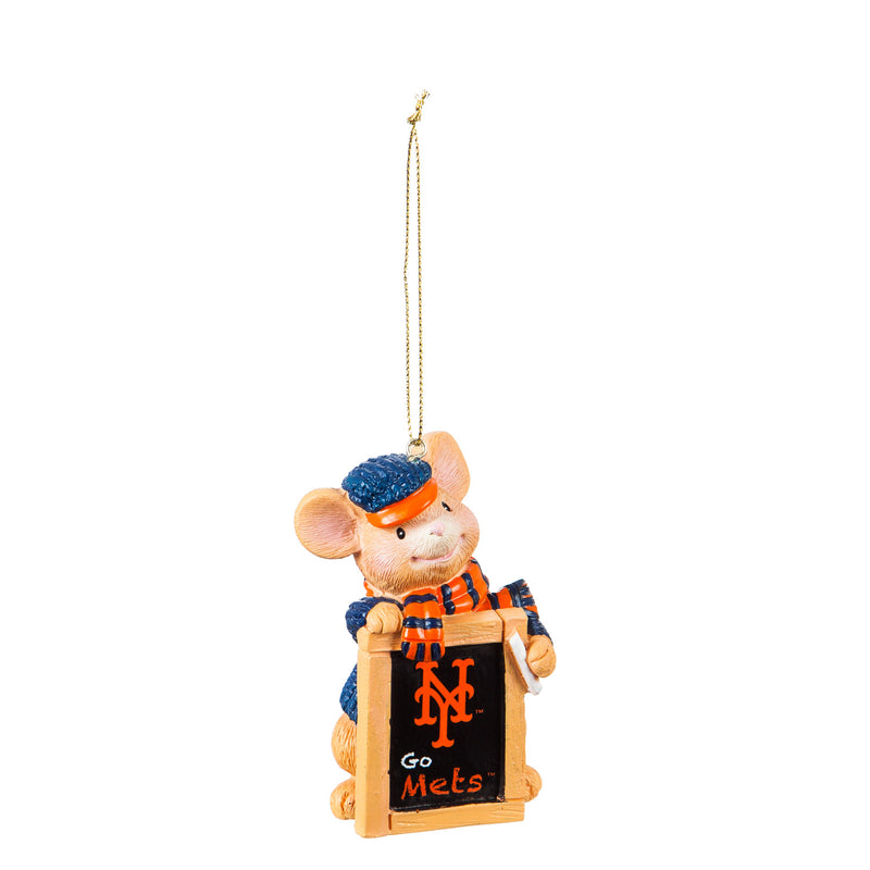 New York Mets, Holiday Mouse Ornament,3ot4217mou