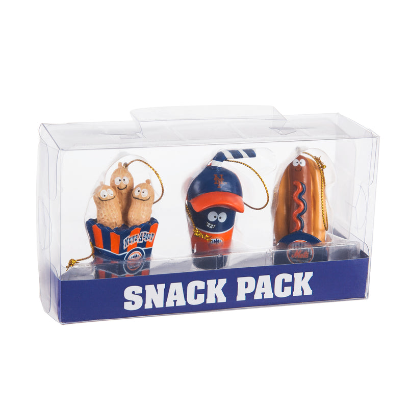 Evergreen New York Mets, Snack Pack, 1.25'' x 1.5 '' x 2.25'' inches