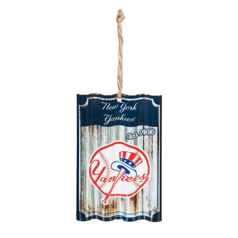 Team Sports America NY Yankees, Metal Corrugate Ornament