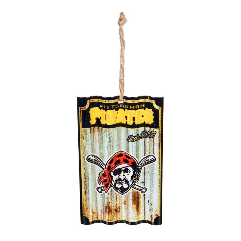 Team Sports America Pittsburgh Pirates, Metal Corrugate Ornament