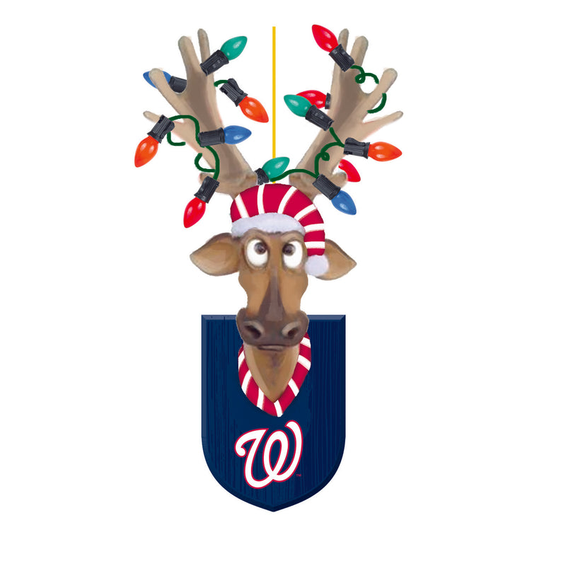Evergreen Washington Nationals, Resin Reindeer Orn, 1.57'' x 2.36 '' x 4.02'' inches