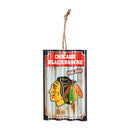 Chicago Blackhawks, Metal Corrugate Ornament,3ot4355mc