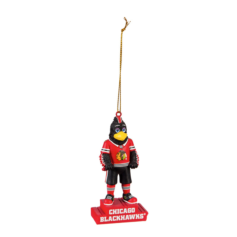 Chicago Blackhawks, Mascot Statue Ornament Officially Licensed Decorative Ornament for Sports Fans